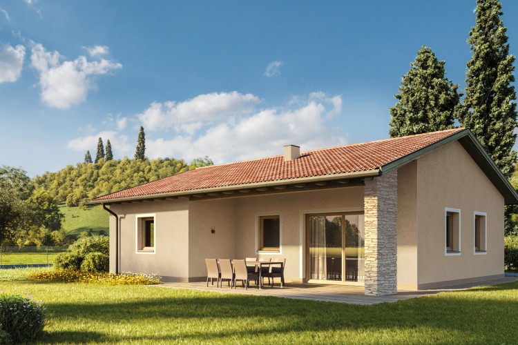 VILLETTA SINGOLA CON AMPIO GIARDINO A ROSA'