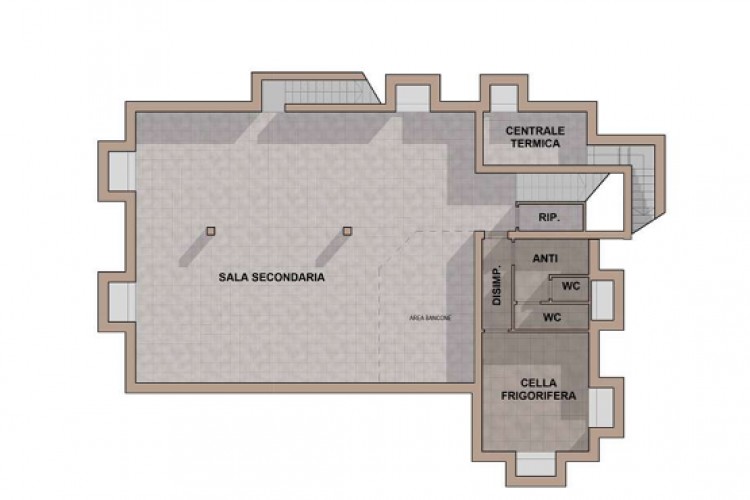 EDIFICIO COMMERCIALE INDIPENDENTE LUNGO LA SS47 CON GRANDE PARCHEGGIO PRIVATO
